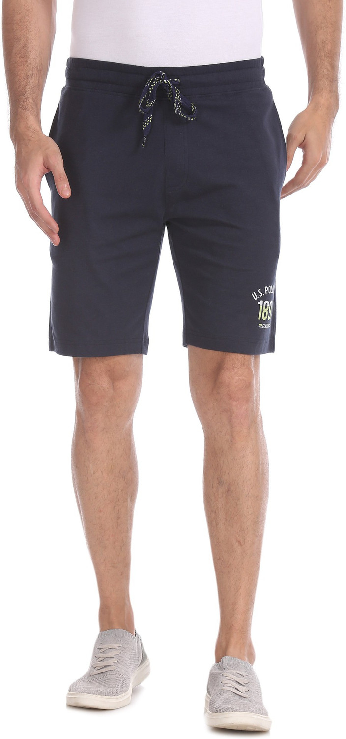 Image of U.S. POLO ASSN. Solid Men Dark Blue Basic Shorts