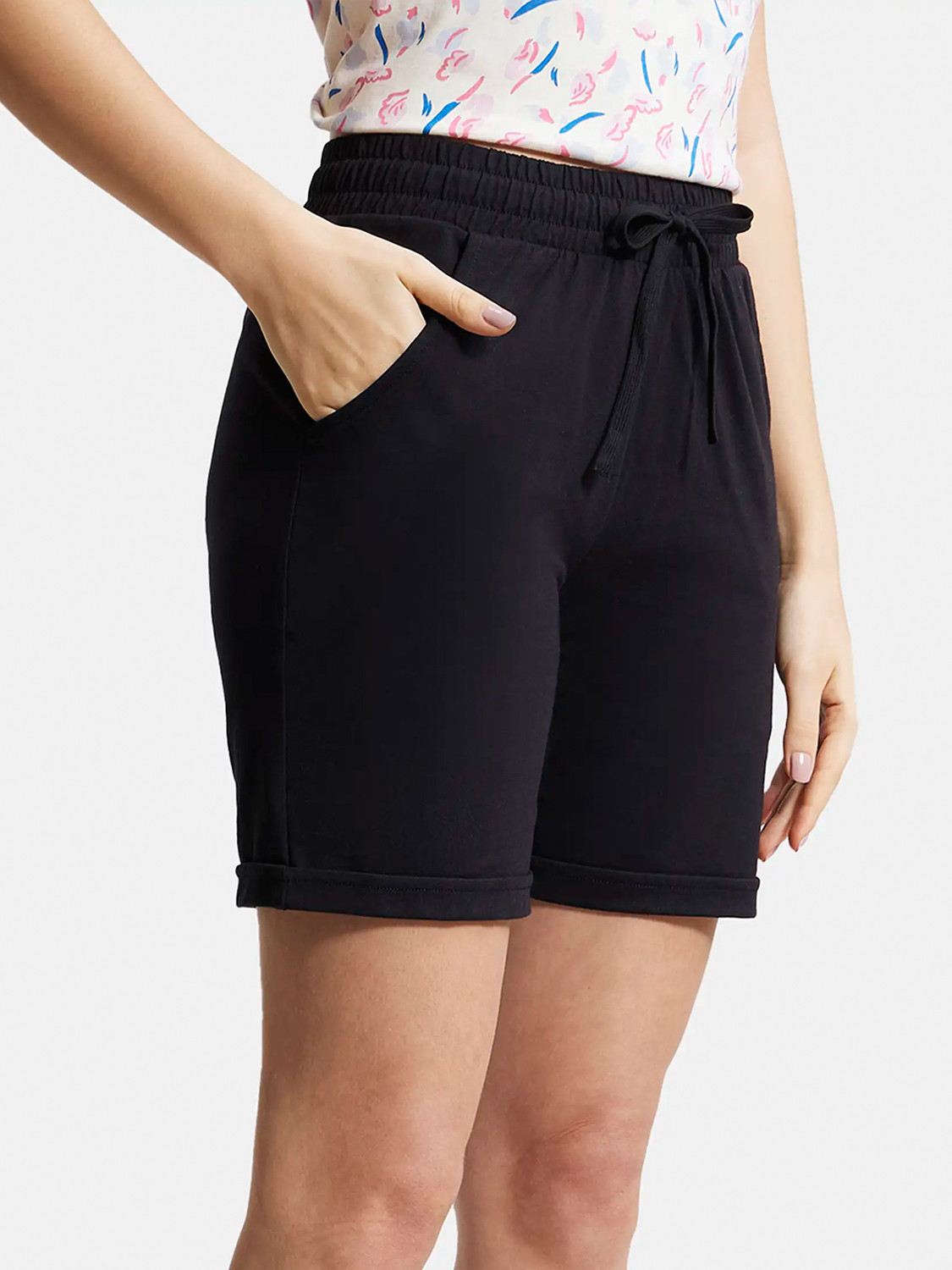 Image of JOCKEY Solid Women Pink Regular Shorts