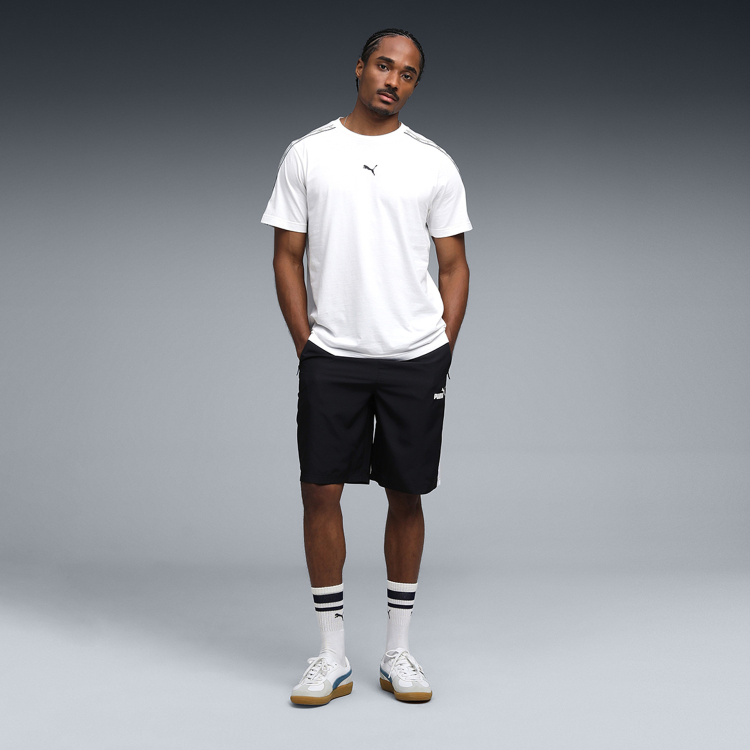 Image of PUMA Solid Men Black Casual Shorts