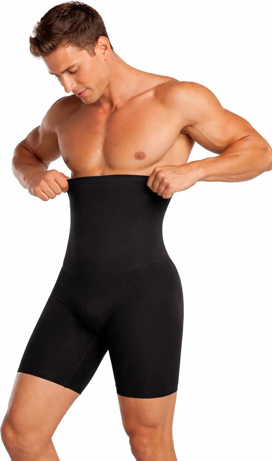 LAVIYAFASHION Black Compression Shorts - Image 1