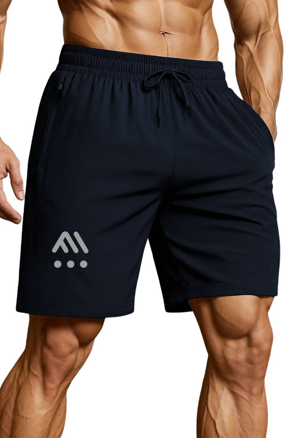 3colors Printed Men Blue Sports Shorts