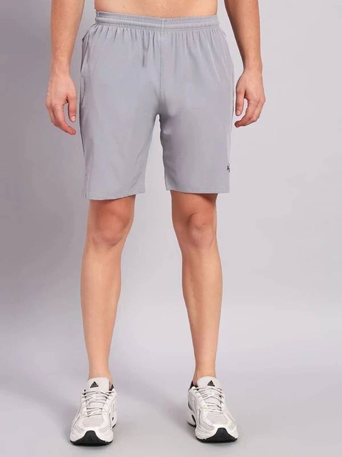 AXIMO Solid Men Reversible Grey Regular Shorts