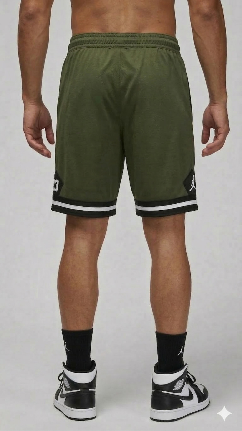 Image of Minklane Solid, Printed, Striped Men Dark Green Sports Shorts, Gym Shorts, Casual Shorts