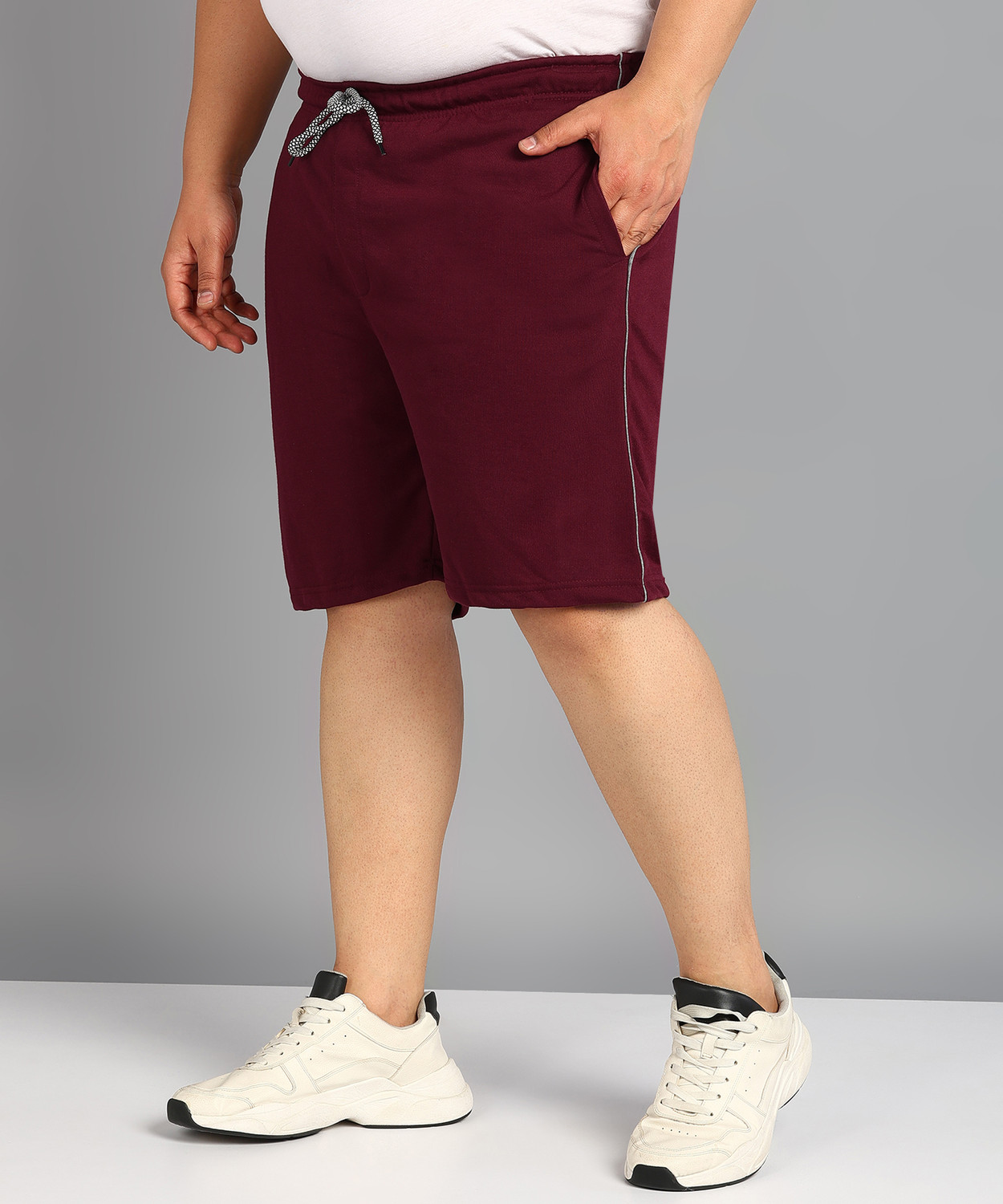Image of METRONAUT PLUS Solid Men Maroon Casual Shorts