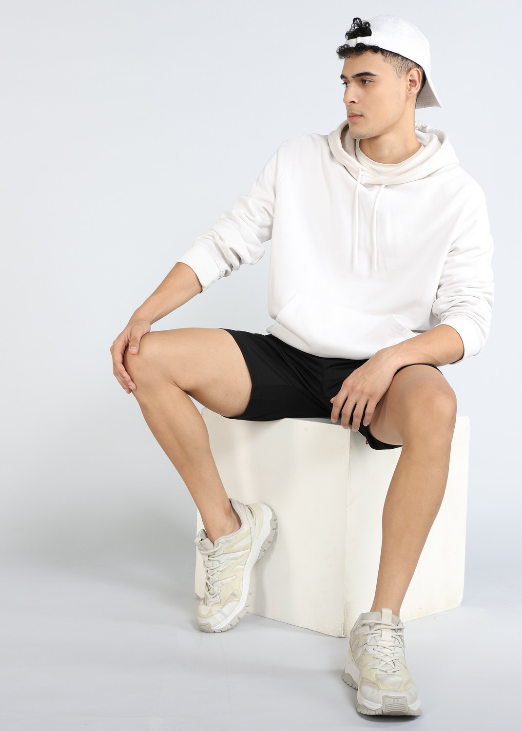 Image of Shiv Naresh Solid Men Black Sports Shorts