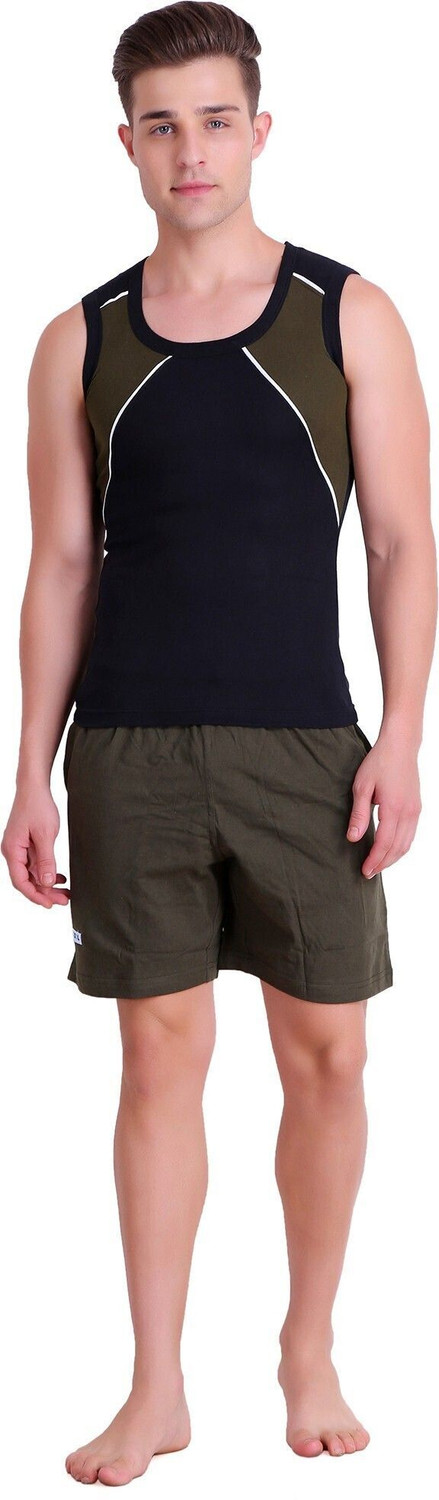 Image of TT Solid Men Green Bermuda Shorts