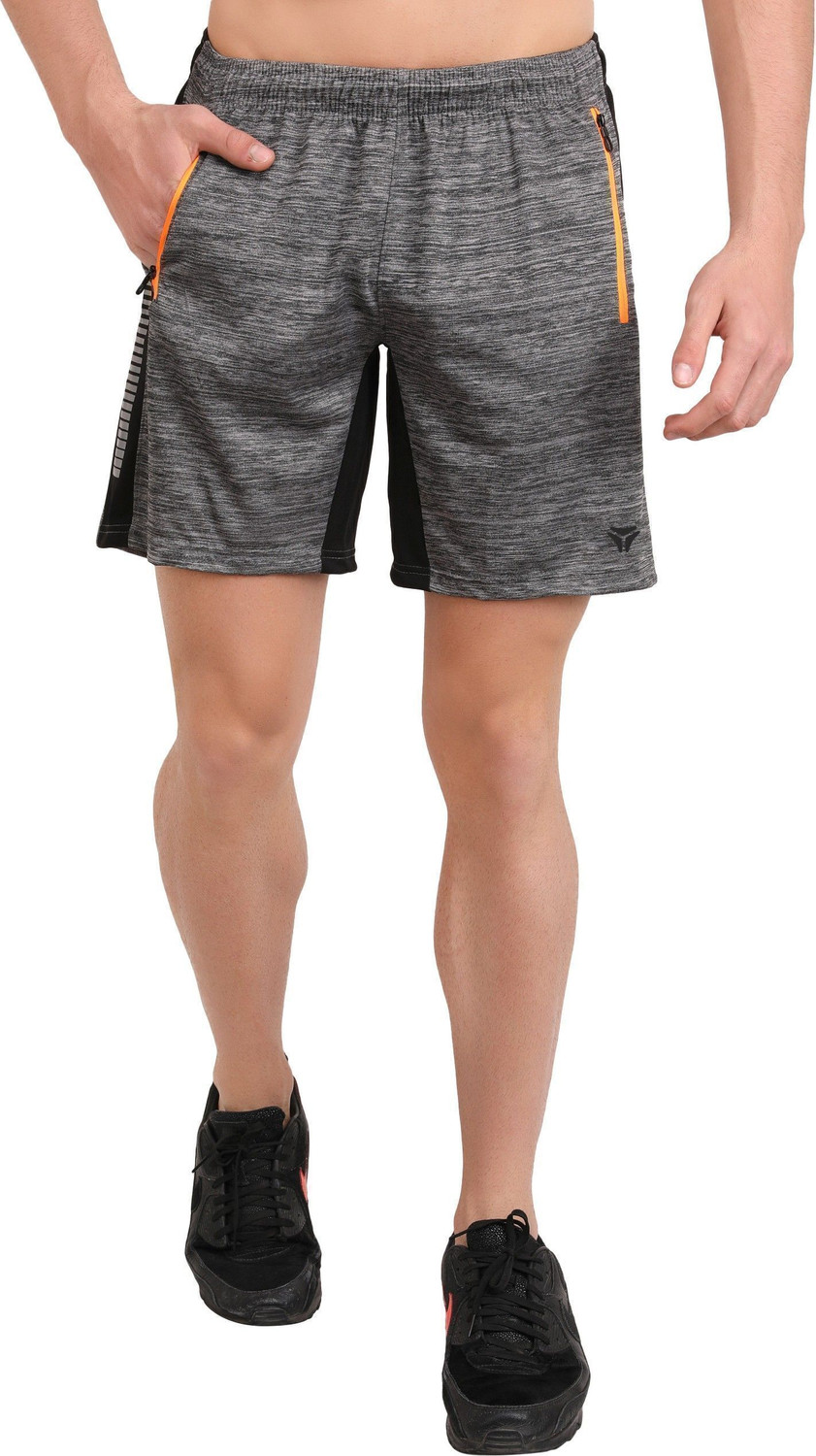 Image of Kyk Color Block Men Dark Blue, Grey Casual Shorts