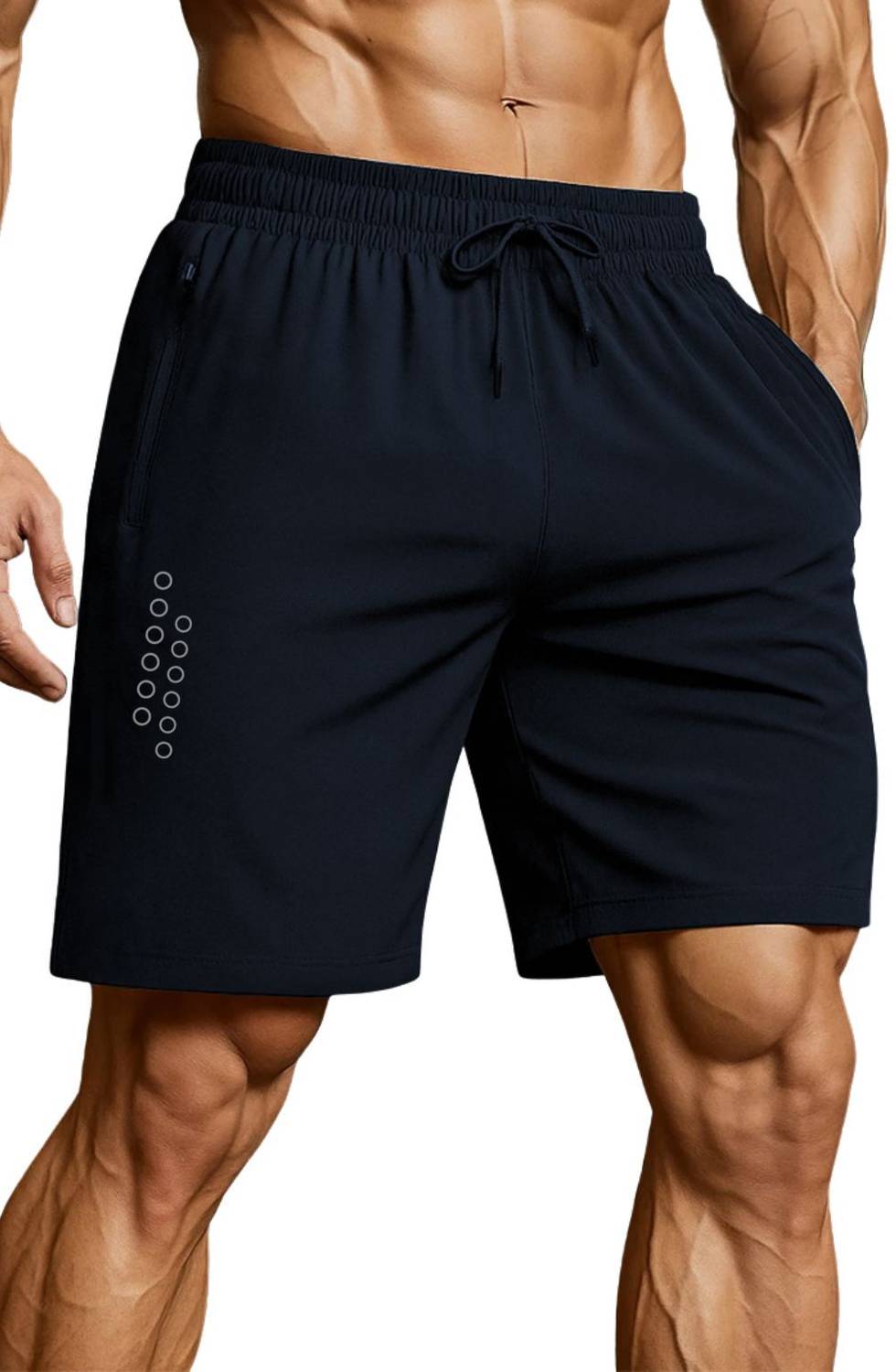 3colors Printed Men Blue Sports Shorts