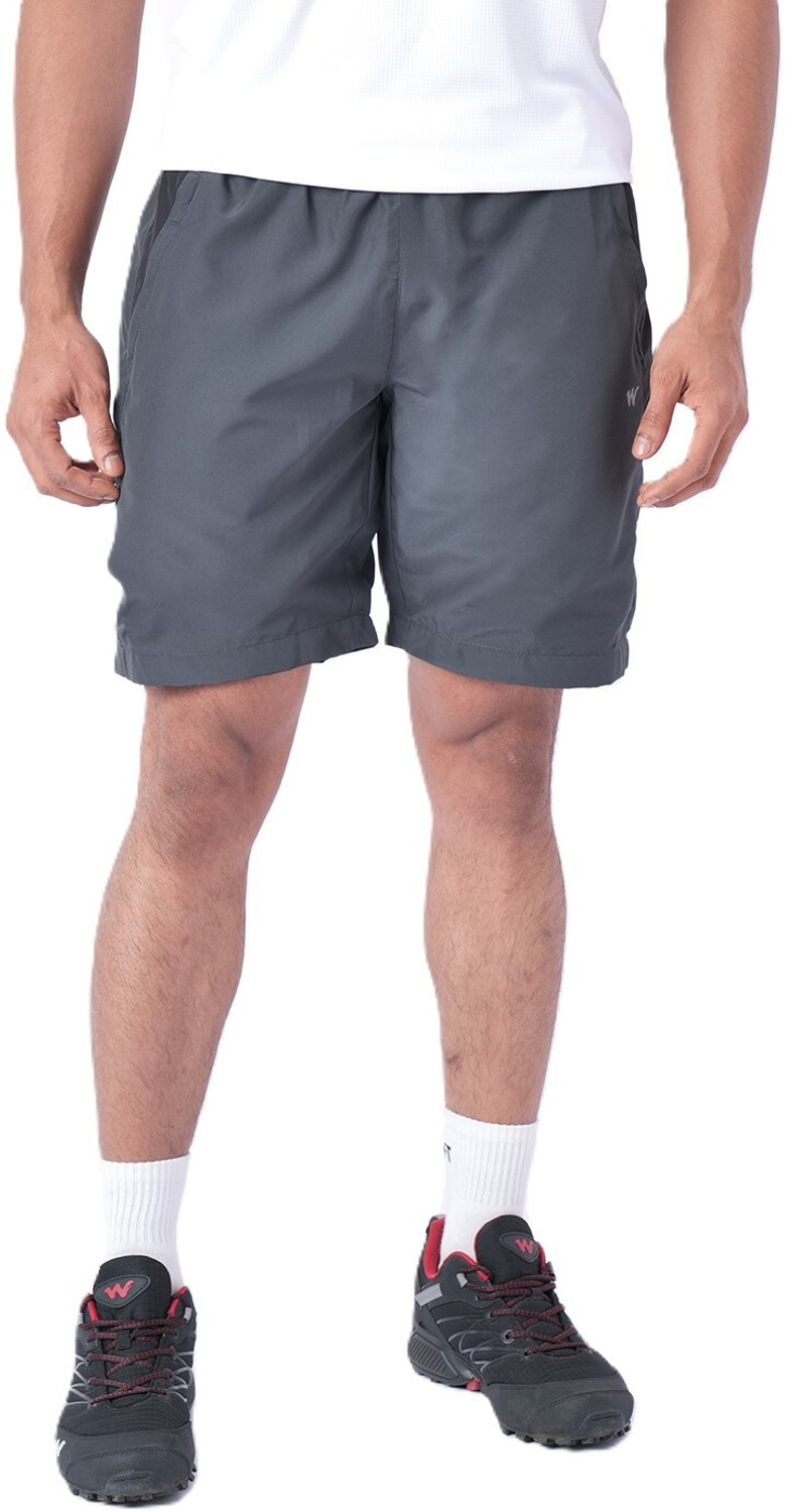 Image of Wildcraft Solid Men Dark Grey Casual Shorts