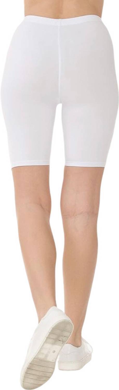 Bodymist Solid Women White Cycling Shorts