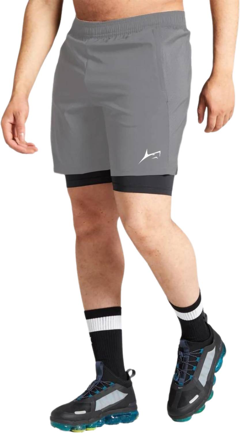 Prosharx Solid Men Grey Gym Shorts - Image 4