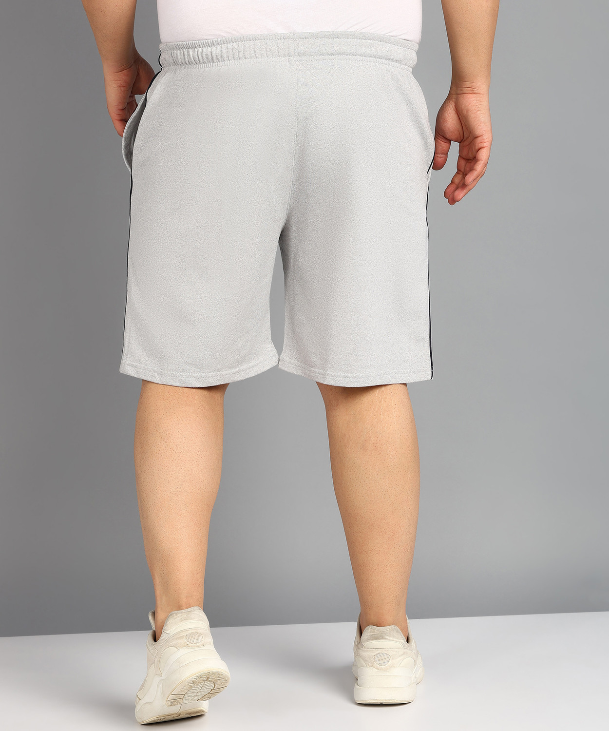 Image of METRONAUT PLUS Solid Men Grey Casual Shorts