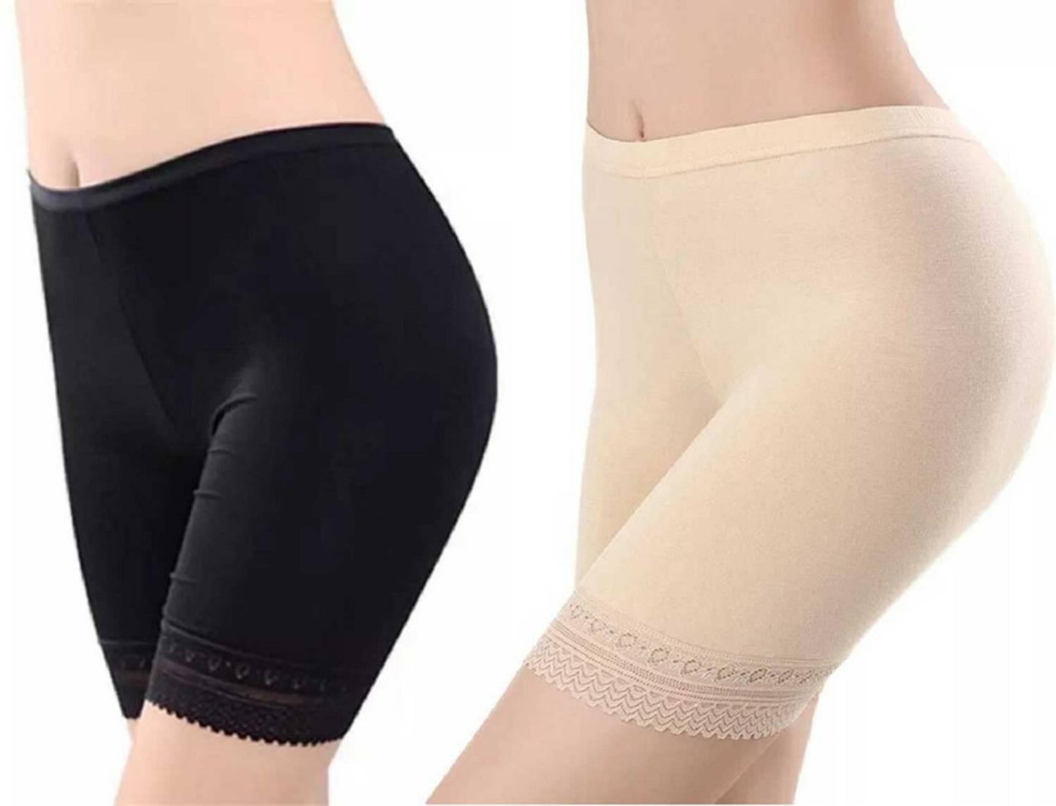 Attirezone Solid Women Black, Beige Basic Shorts