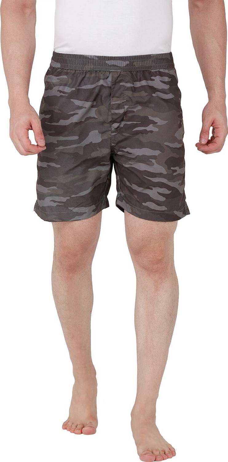 bEEVEE Printed Men Grey Boxer Shorts