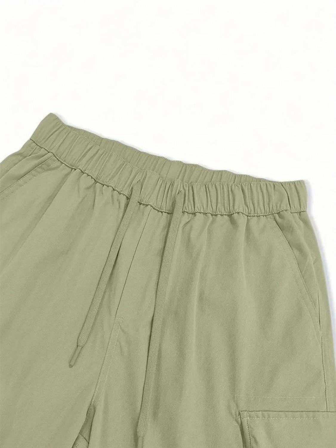 Image of Vogaan Solid Men Light Green Cargo Shorts