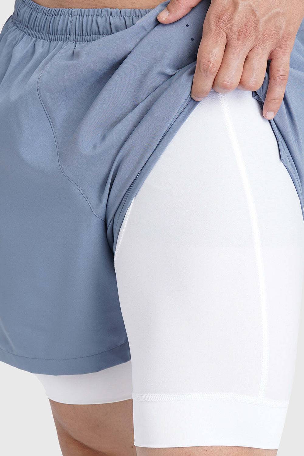 FuaarK Solid Men Grey Running Shorts - Image 4