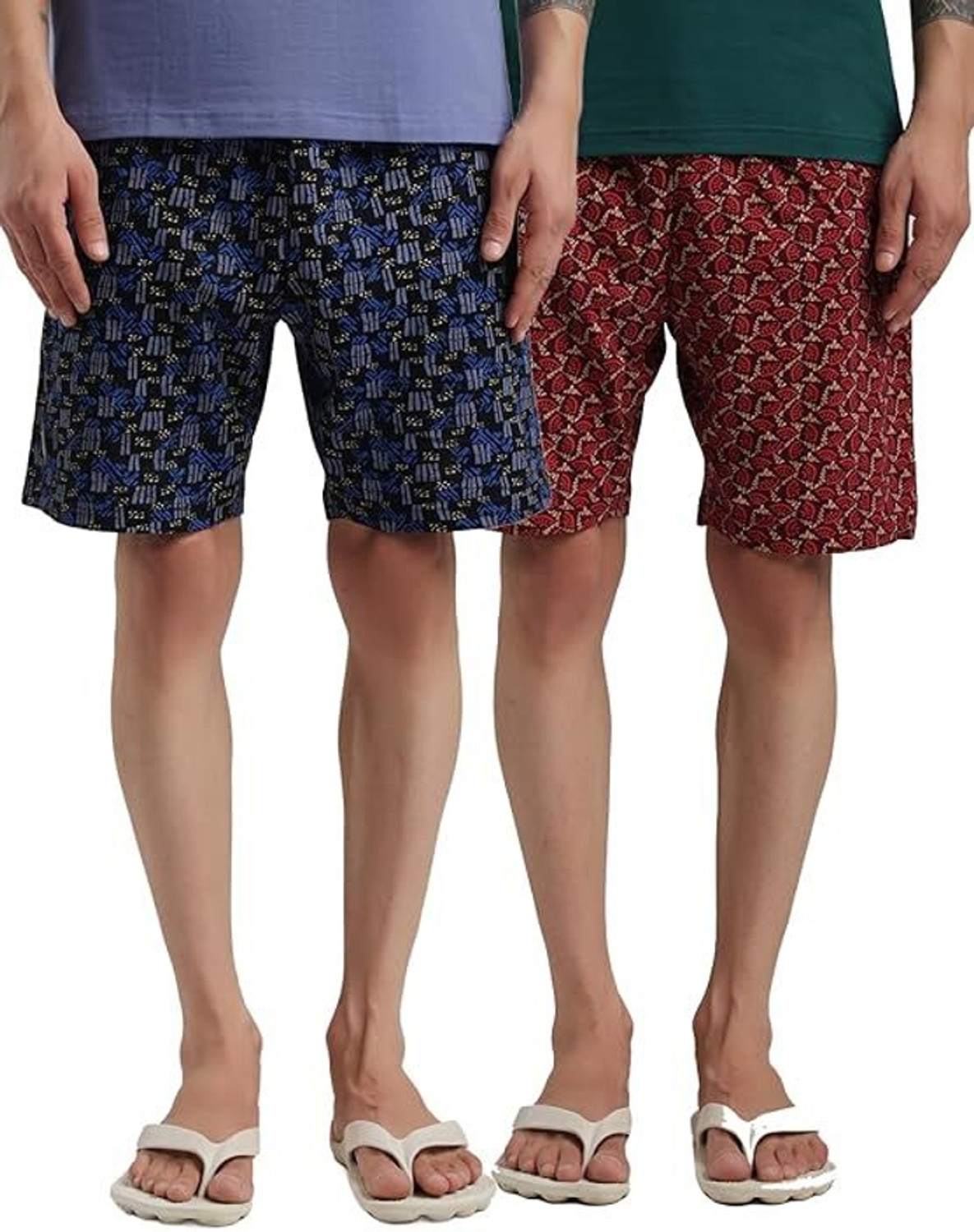 Image of Rupa Bumchums Printed Men Multicolor Bermuda Shorts