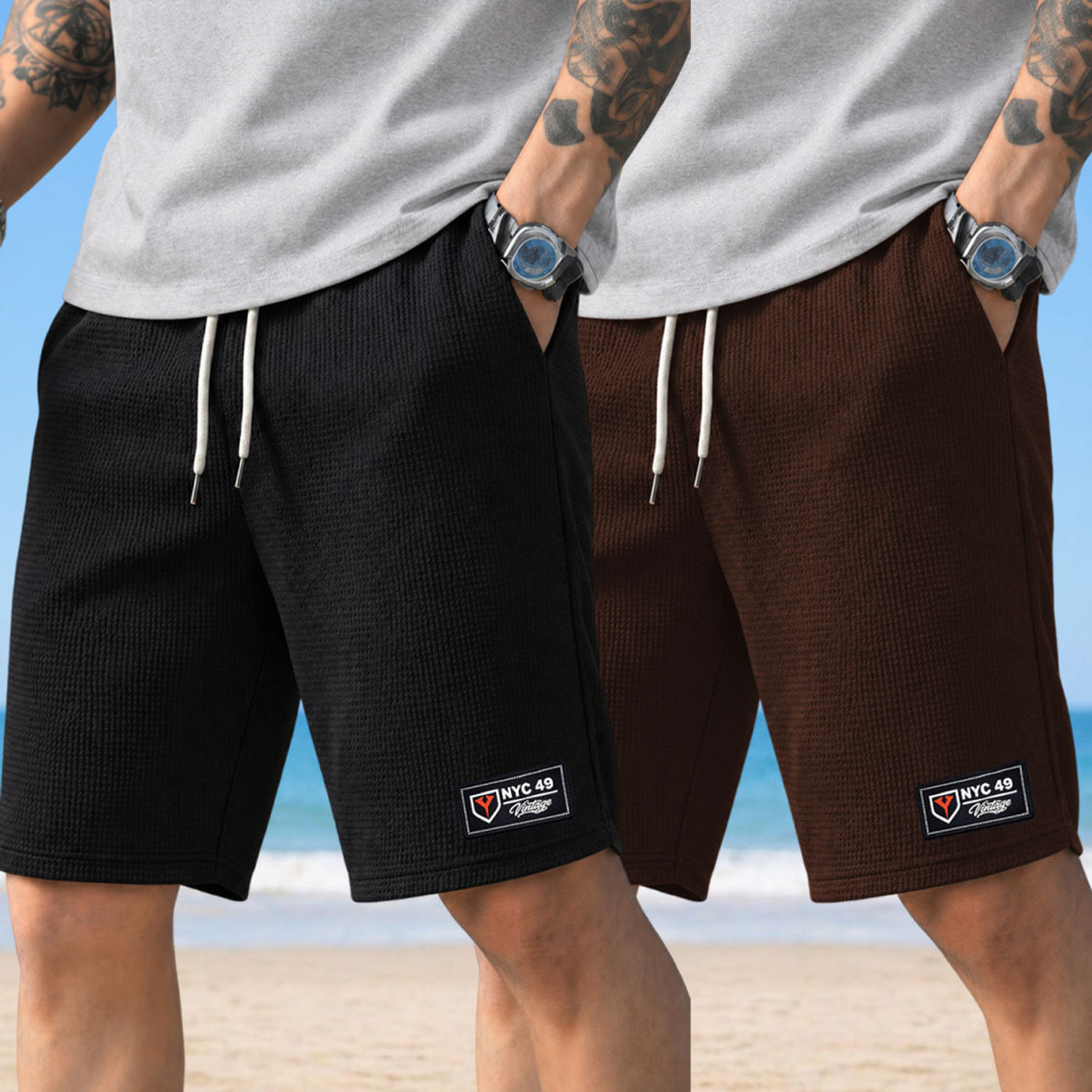 Image of Yazole Printed Men Multicolor Regular Shorts