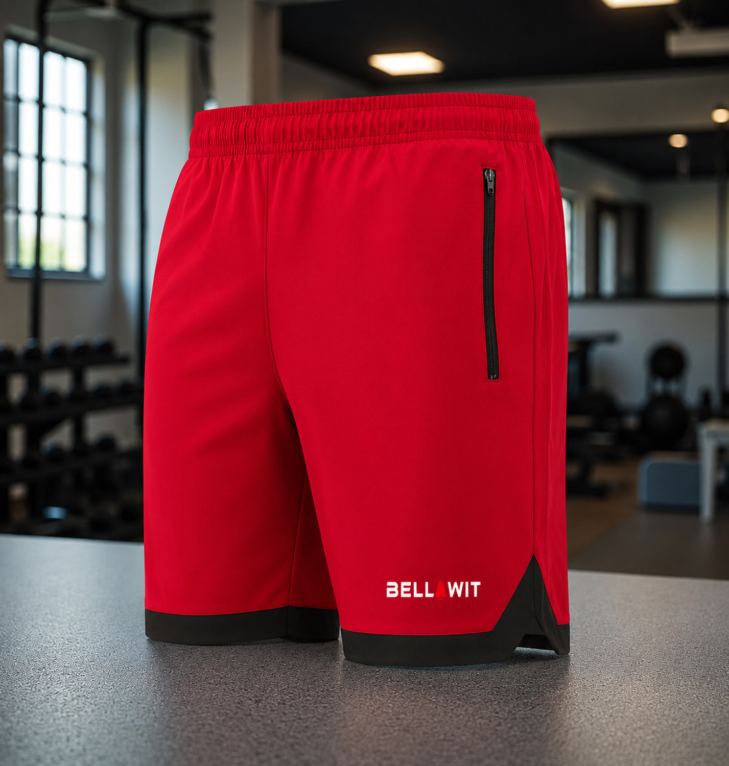 Image of Bellwit Solid Men Red Casual Shorts