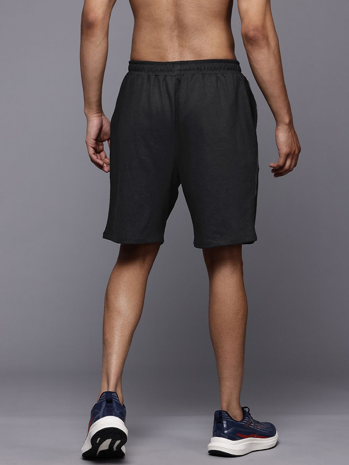 Image of HRX by Hrithik Roshan Solid Men Black Sports Shorts