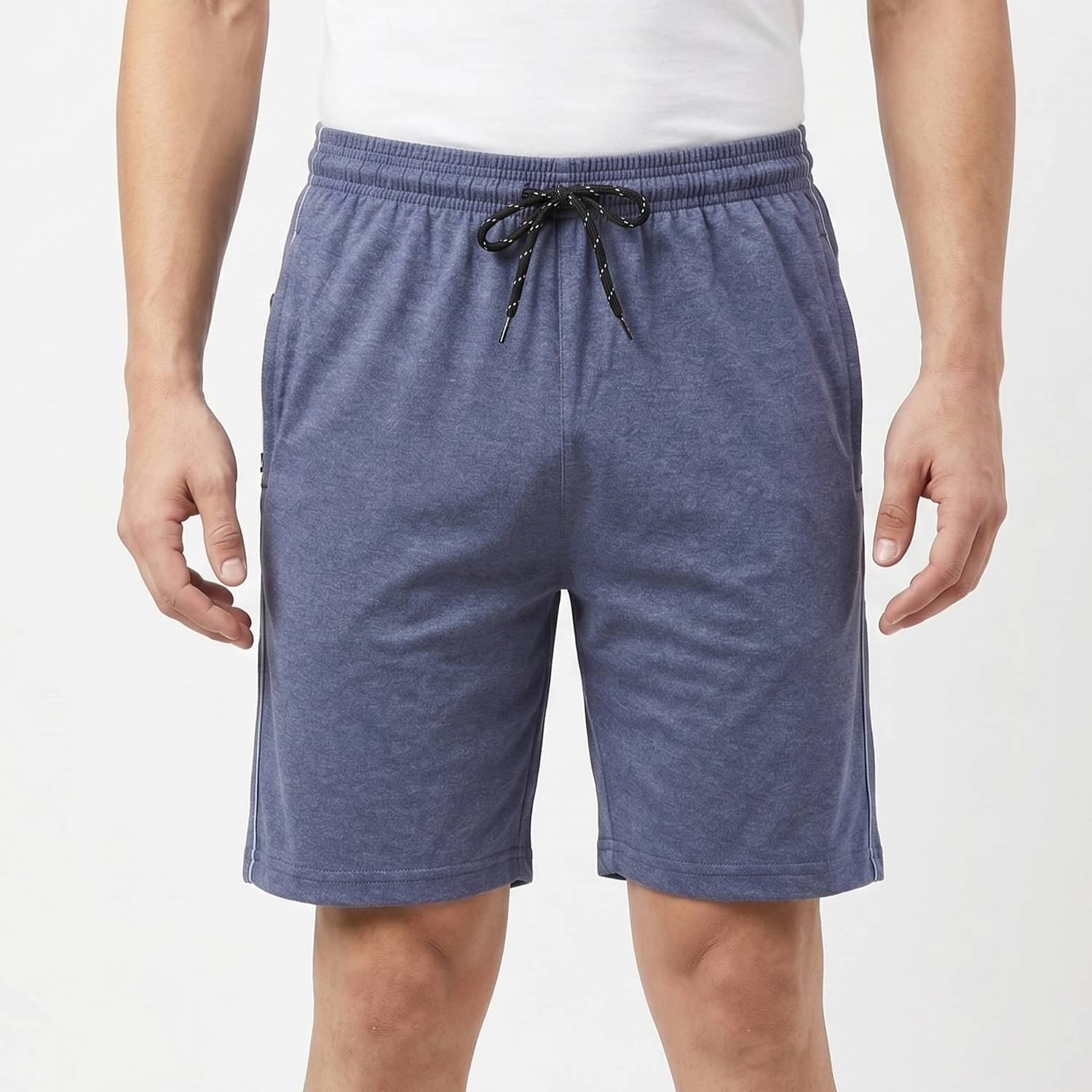0-DEGREE Solid Men Light Blue Basic Shorts