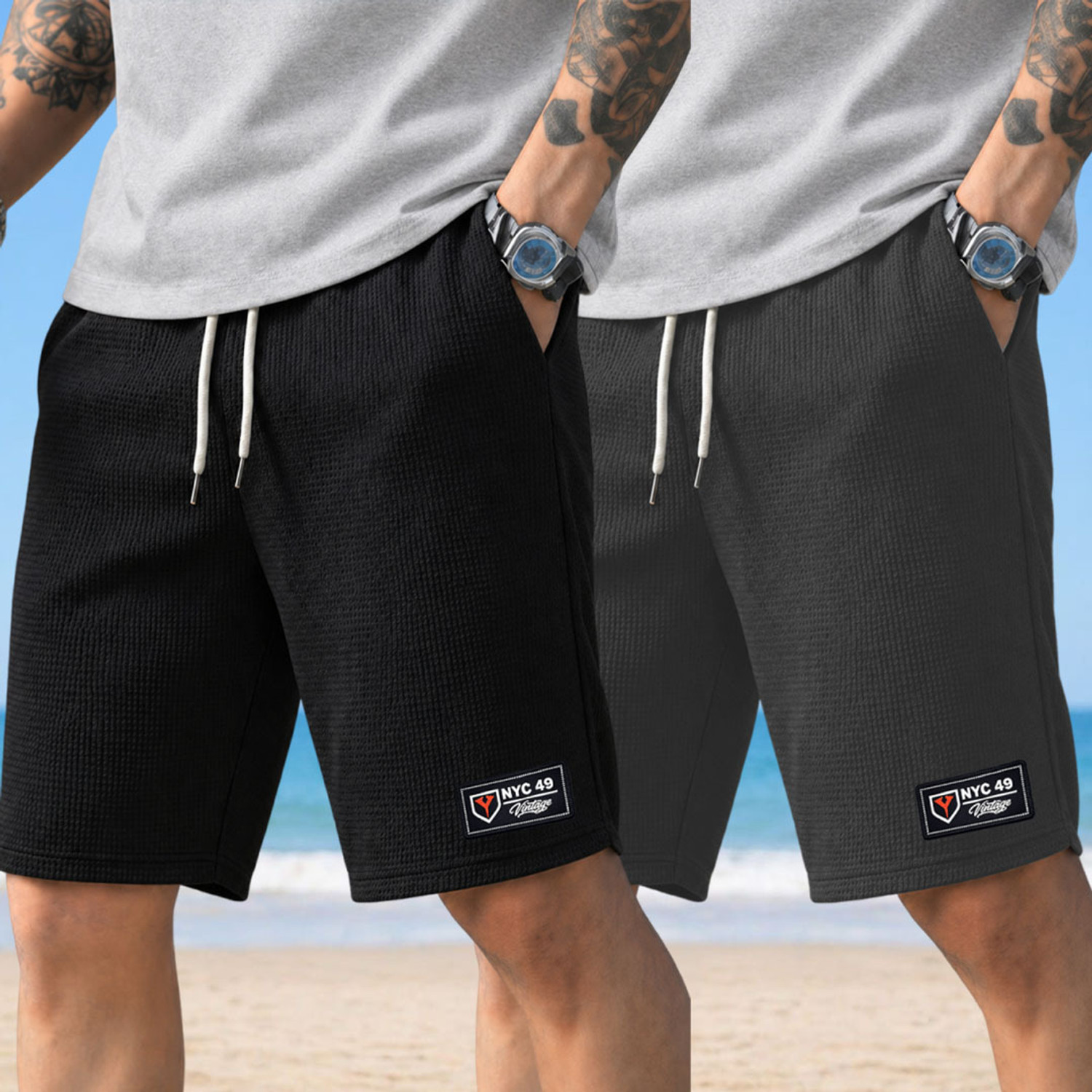 Image of Yazole Printed Men Multicolor Regular Shorts