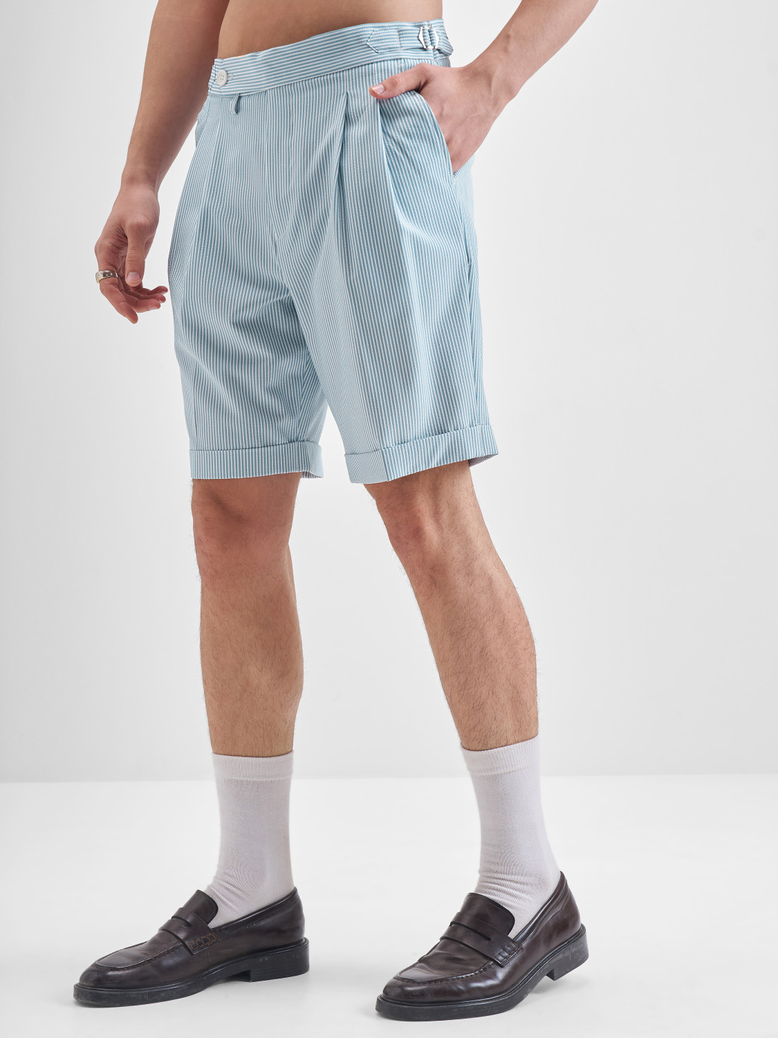 Image of HIGHLANDER Striped Men Multicolor Regular Shorts