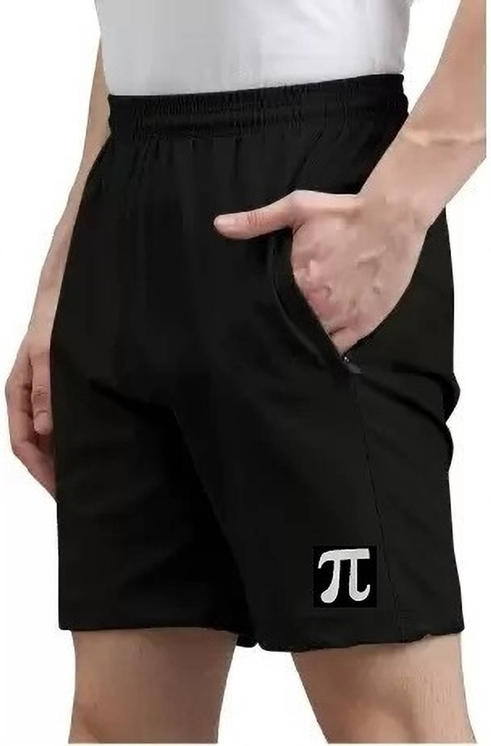 AmbeSilkMill Solid Men Black Beach Shorts
