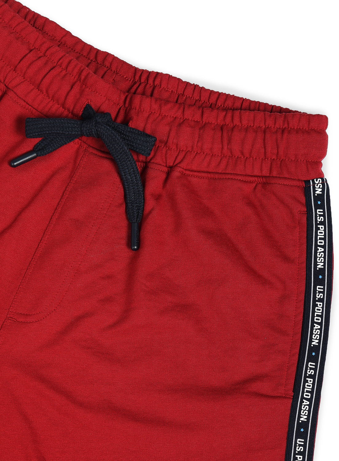 Image of U.S. POLO ASSN. Self Design Men Red Sports Shorts