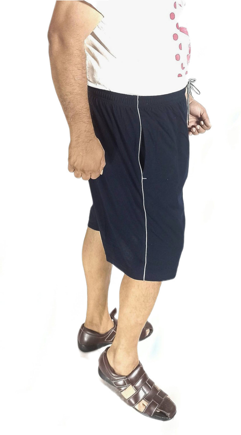 Image of Garima Fashion Solid Men Black Basic Shorts, High Waist Shorts, Gym Shorts, Boxer Shorts