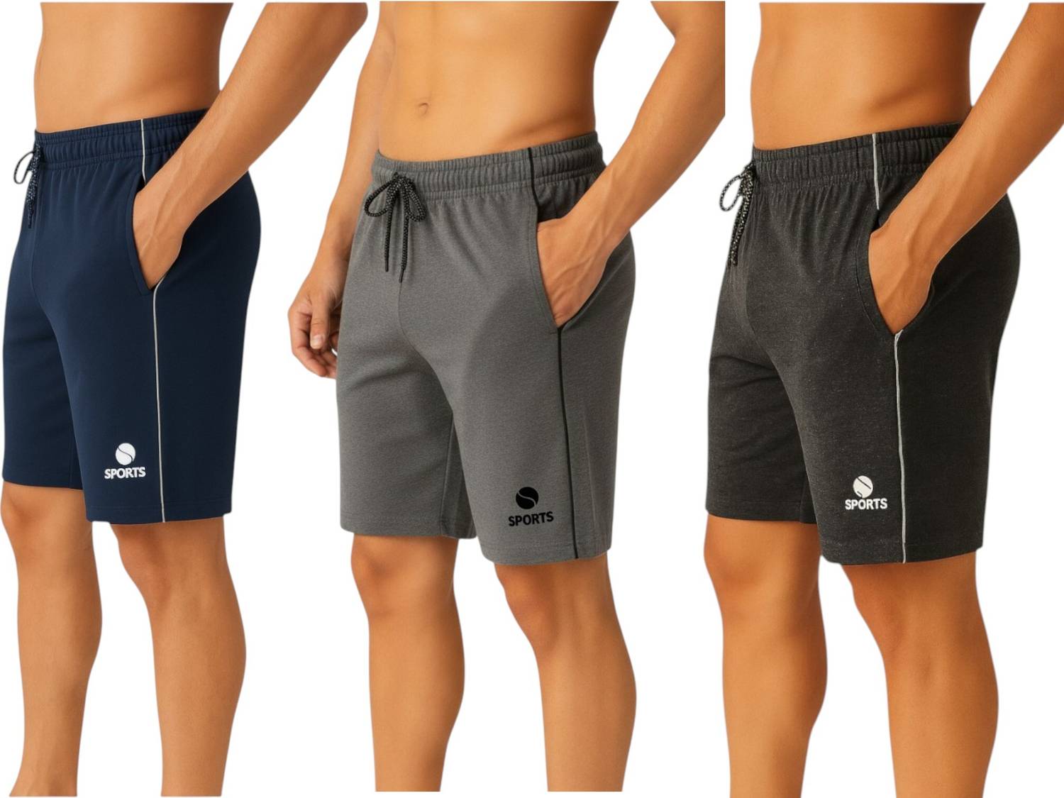 Aargee Solid Men Multicolor Regular Shorts