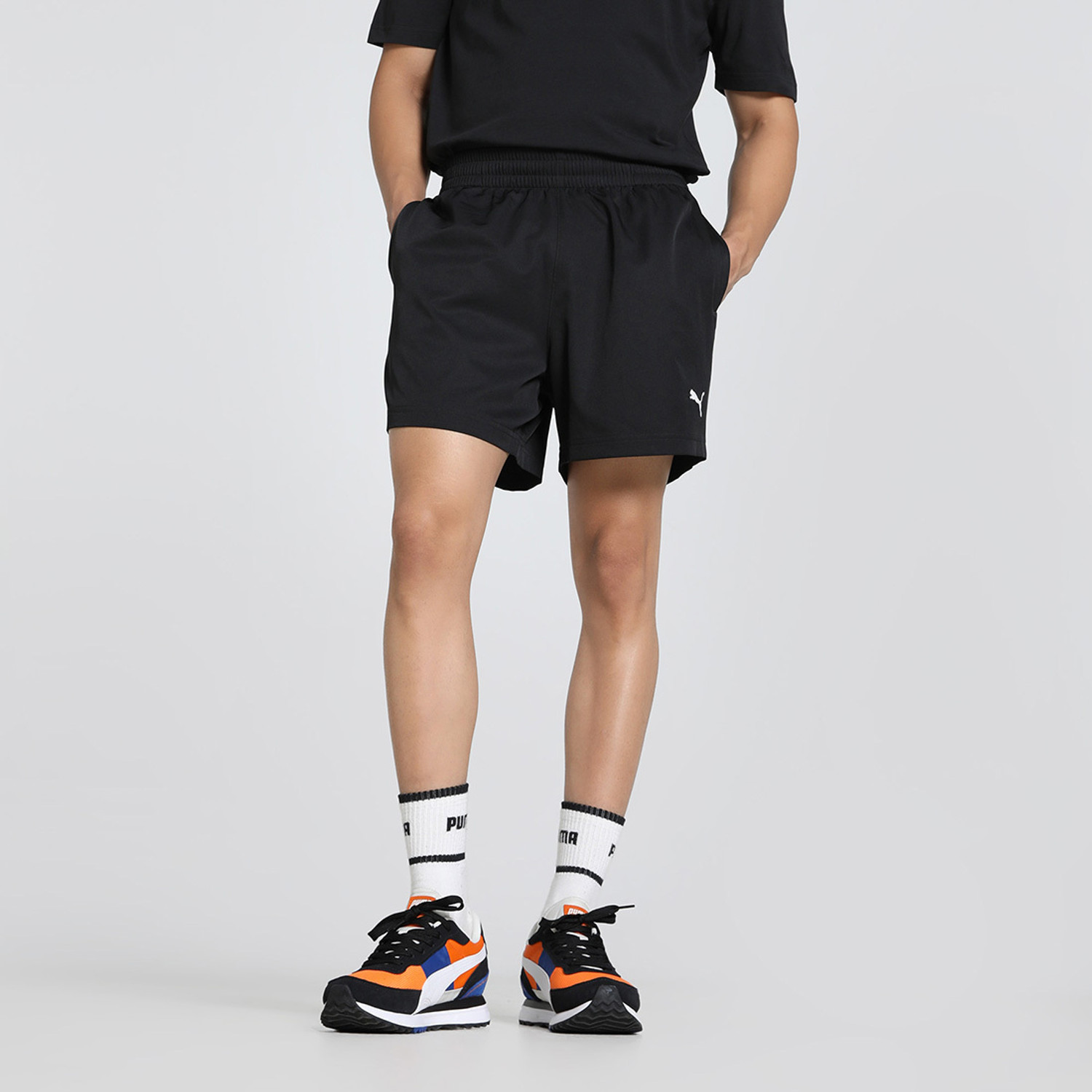 Image of PUMA Solid Men Black Casual Shorts