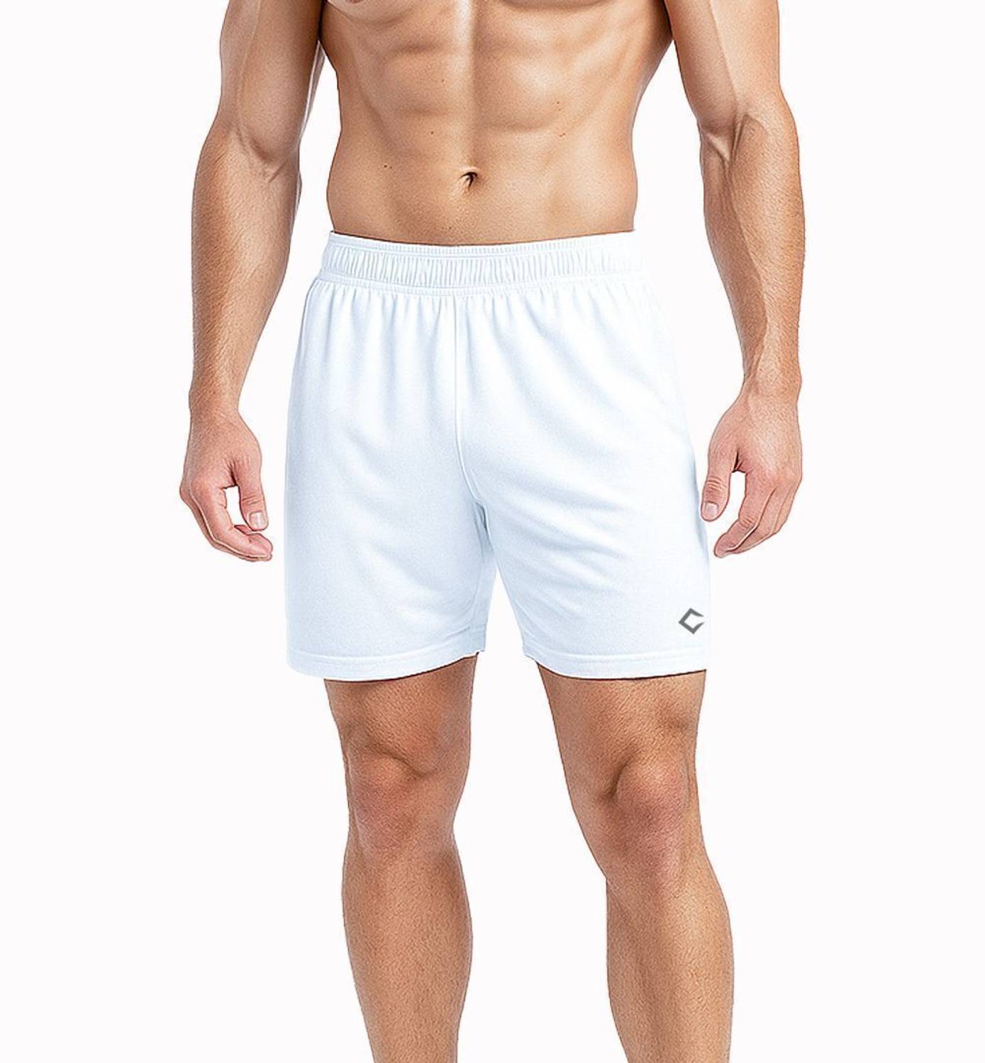 CAPTAIN Solid Men & Women White Sports Shorts