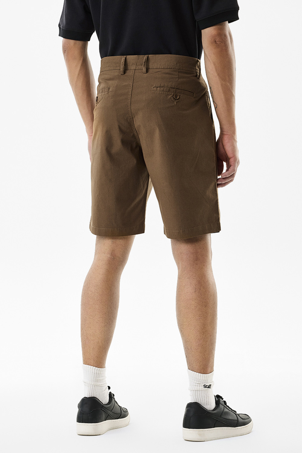 Image of Snitch Solid Men Brown Basic Shorts