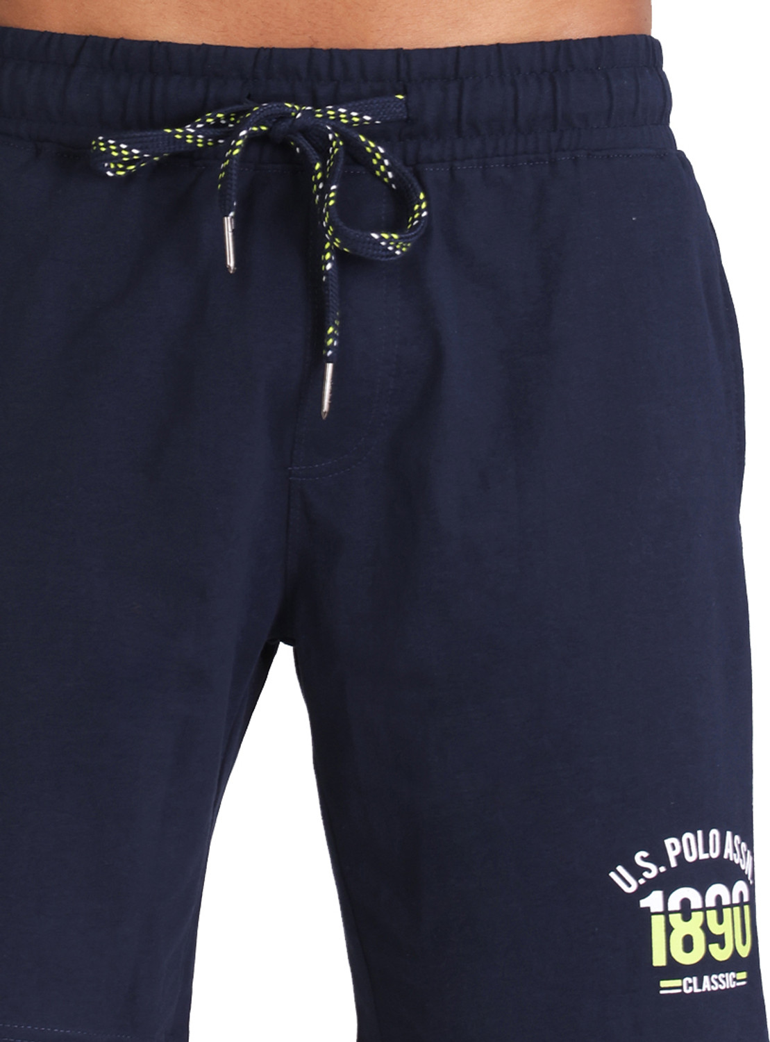 Image of U.S. POLO ASSN. Solid Men Dark Blue Basic Shorts