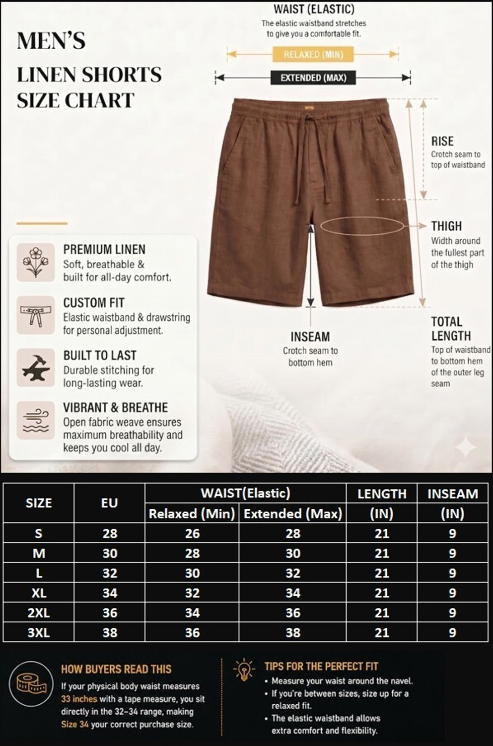 Image of VOMIX Solid Men Brown Casual Shorts