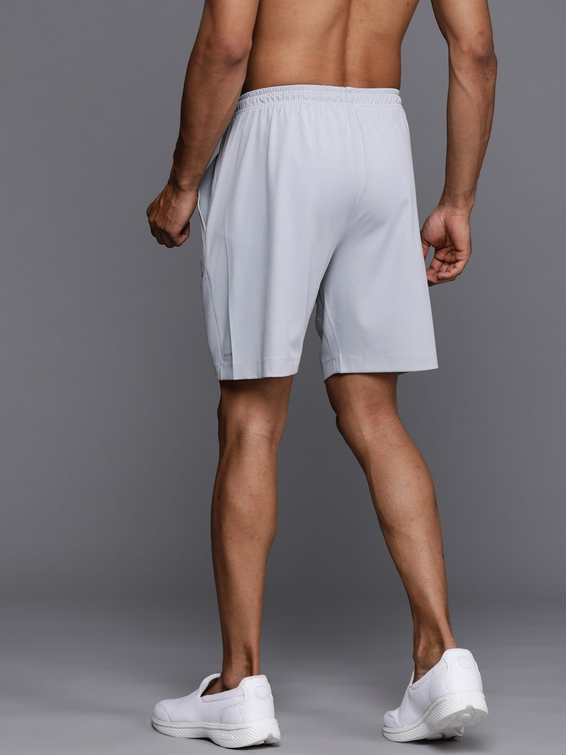 Image of HRX by Hrithik Roshan Solid Men Reversible Grey Regular Shorts