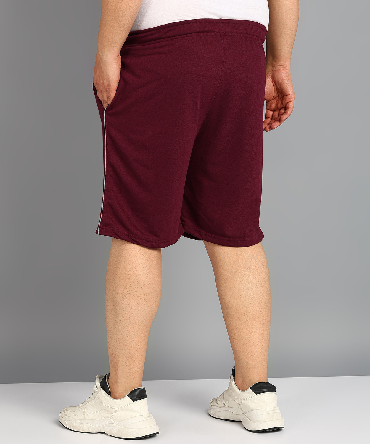 Image of METRONAUT PLUS Solid Men Maroon Casual Shorts