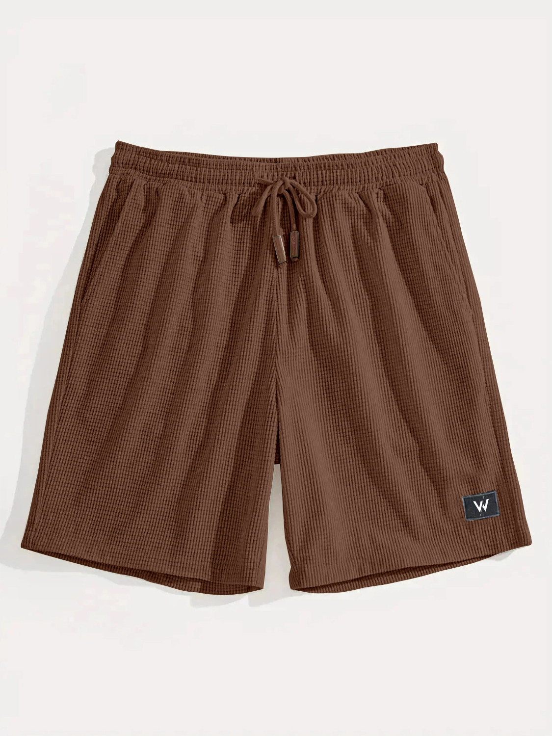 Image of WeReKo Self Design Men Black, Brown Regular Shorts