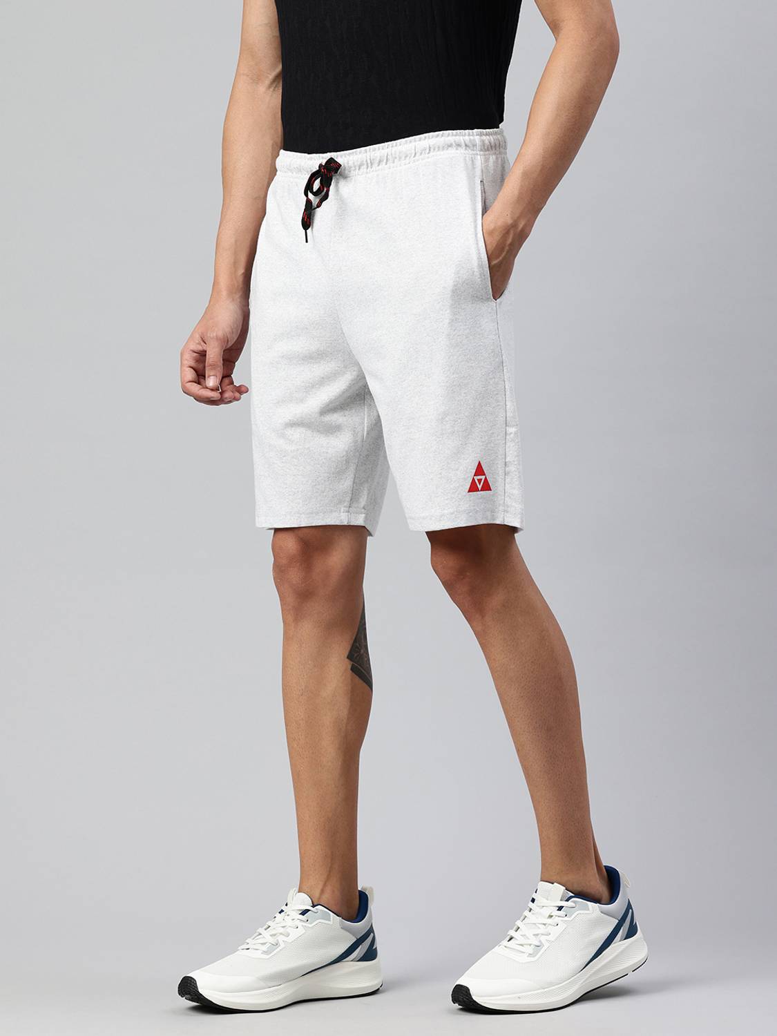 ARDEUR Solid Men Grey Casual Shorts