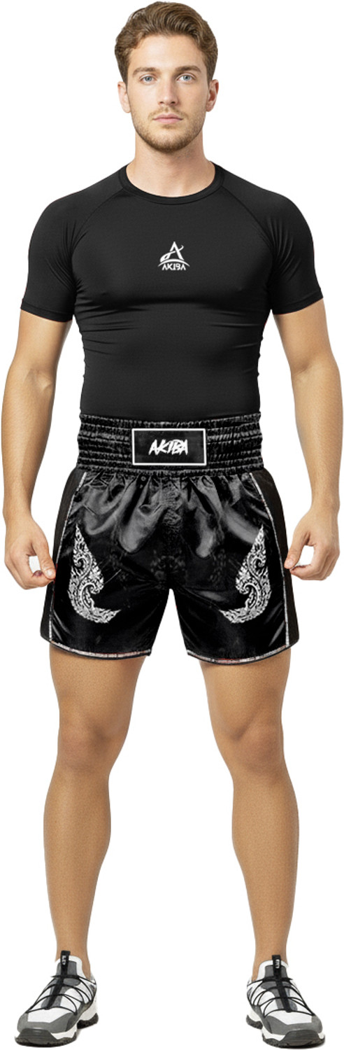 Image of AKIBA Printed Men & Women Black Boxer Shorts