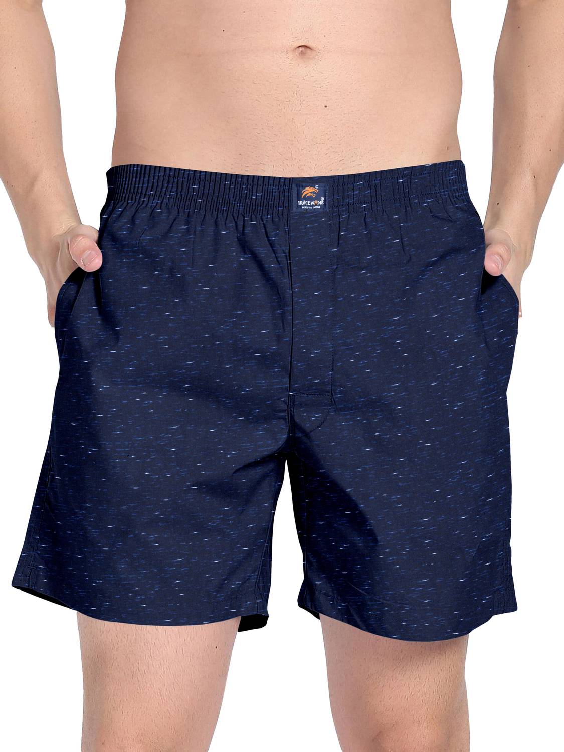 BRUCEWANE Polka Print Men Blue Boxer Shorts