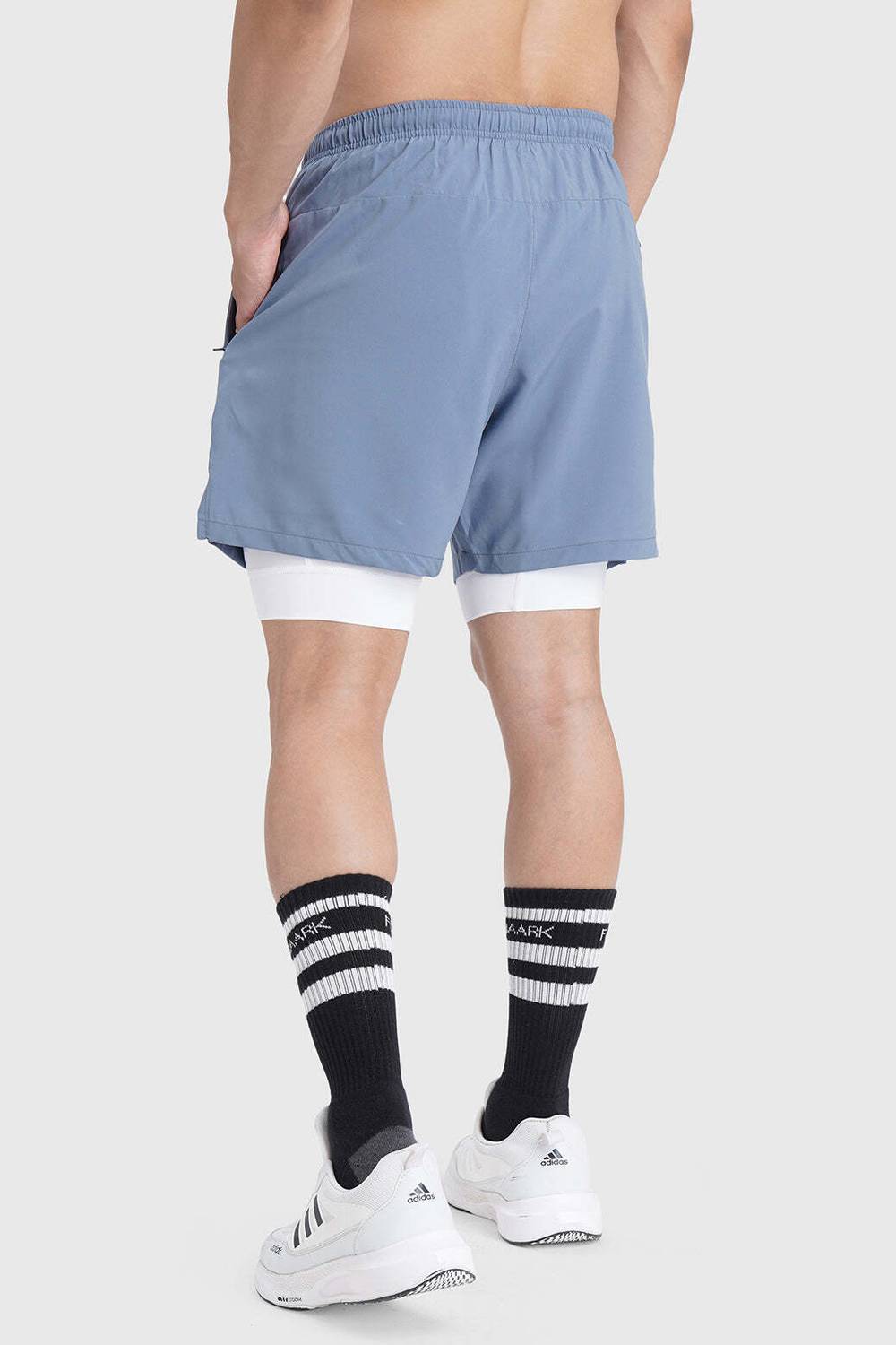 FuaarK Solid Men Grey Running Shorts - Image 2