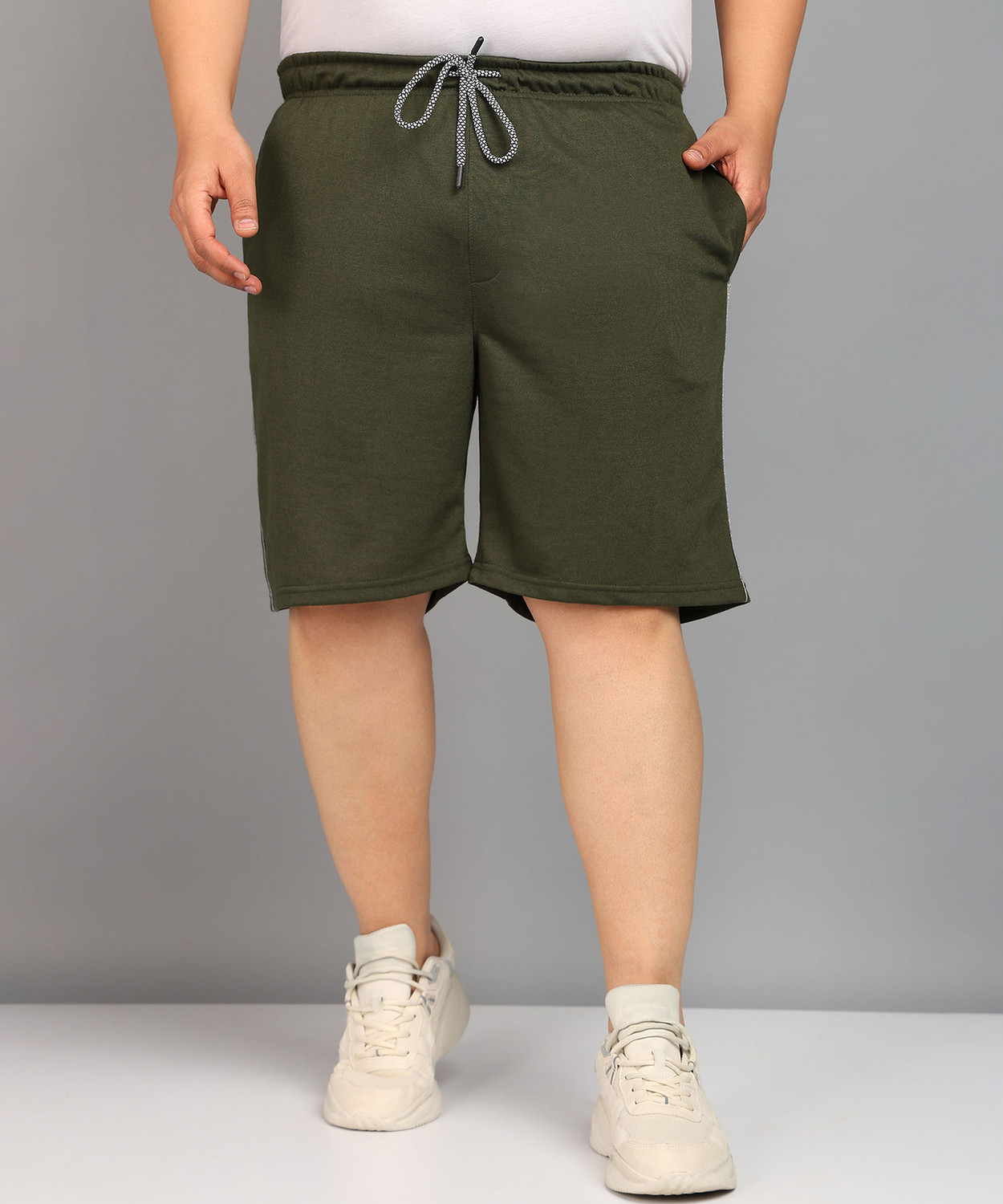 Image of METRONAUT PLUS Solid Men Dark Green Casual Shorts