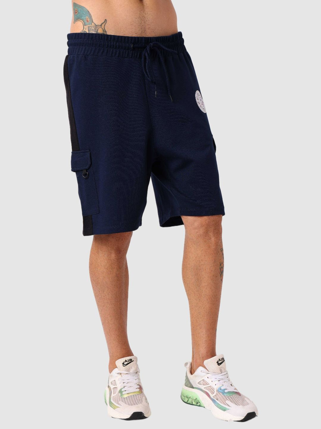 Image of The Indian Garage Co. Printed Men Blue Casual Shorts