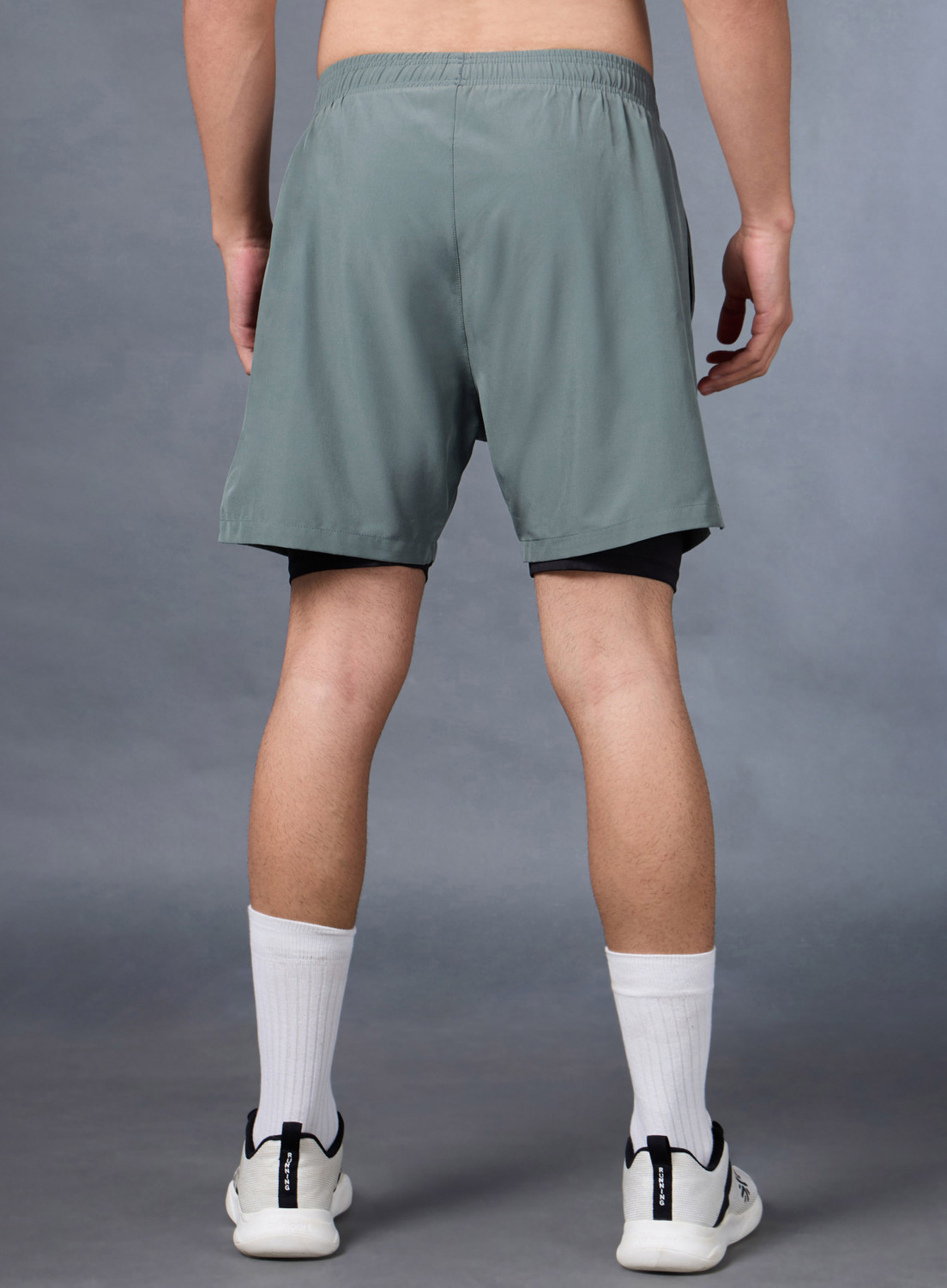 Image of Cult Solid Men Green Sports Shorts