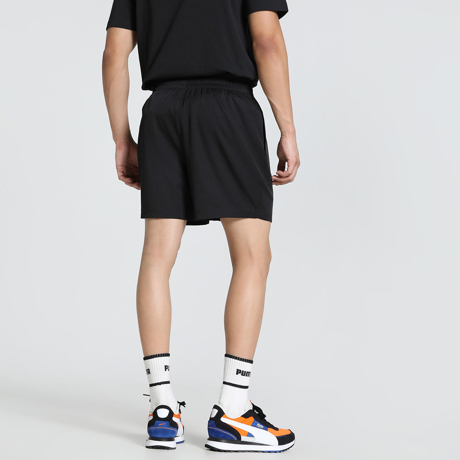 Image of PUMA Solid Men Black Casual Shorts