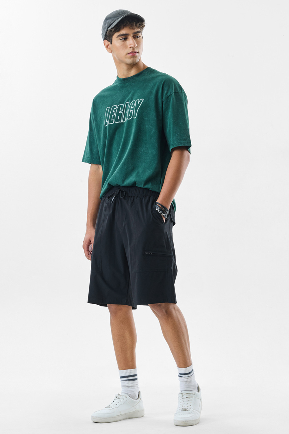 Image of Snitch Solid Men Black Casual Shorts