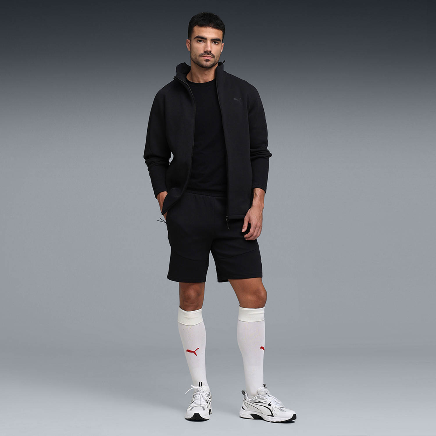 Image of PUMA Solid Men Black Casual Shorts