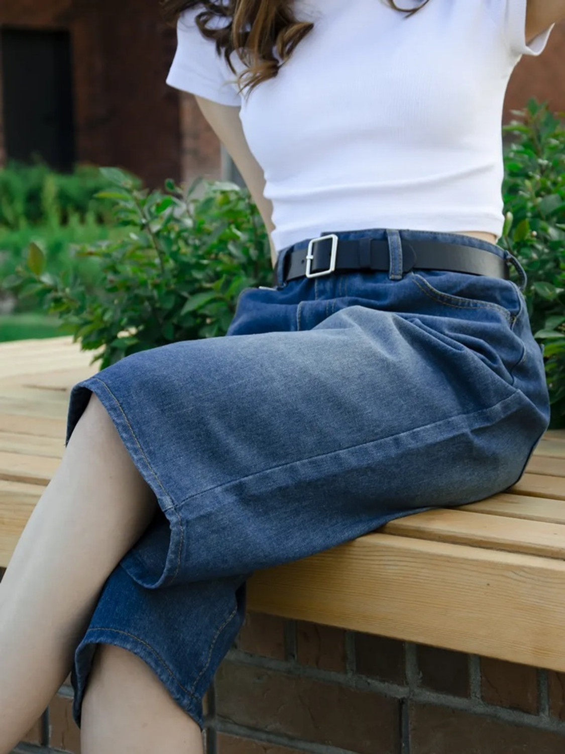 Image of AADVI FASHION Solid Women Dark Blue Baggy Shorts